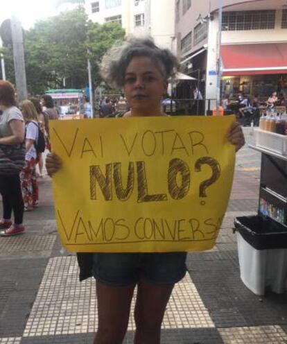 A educadora Giselle Santos, no Rio.