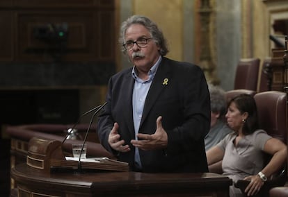 Pleno del Congreso de los Diputados. Sesión de control al Gobierno. Joan Tardà, portavoz de ERC. 
 
 