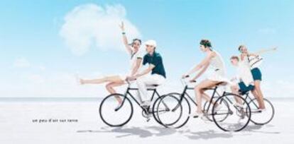 Campa&ntilde;a de Lacoste con la bicicleta como protagonista.