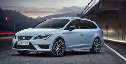 Un modelo Le&oacute;n ST Cupra de Seat.