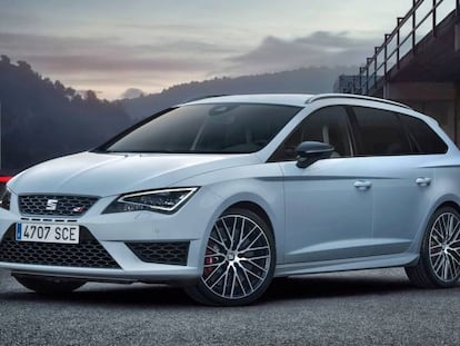 Un modelo Le&oacute;n ST Cupra de Seat.