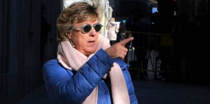 Pilar Barreiro a la salida del Tribunal Supremo tras una de las sesiones por el caso Púnica.