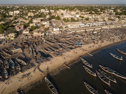 Vista del puerto pesquero de Tefess (Senegal), en una imagen de archivo.