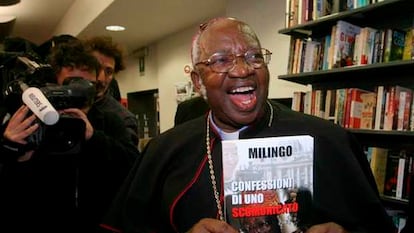 El ex-arzobispo Milingo, en la presentación de su libro en Roma