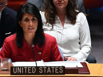 Embaixadora norte-americana Nikki Haley