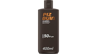 Crema solar protectora Piz Buin Allergy (envase de 400 ml).