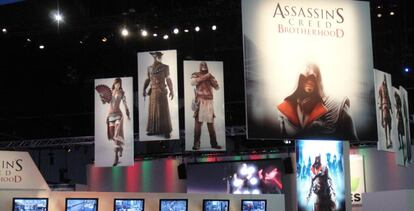 Stand de Ubisoft en E3, la convención de videojuegos más importante del mundo, que se celebra en Los Ángeles (EE UU).