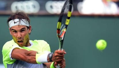 Nadal contra Young en el Abierto de Indian Wells,