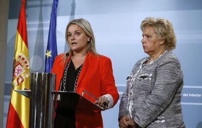 Mari Mar Blanco, a la izquierda, y Ángeles Pedraza.