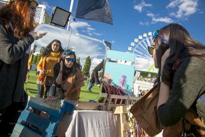 Mercadillo celebrado en el Mad Cool Festival de Madrid.