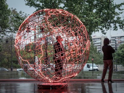 Exposición de Mona Hatoum en el IVAM de Valencia, este 2021.