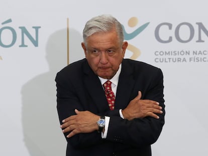 López Obrador, durante un acto en preparación para los Juegos Olímpicos de Tokio.