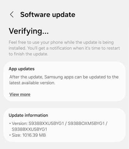 Nueva versión de prueba de OneUI 8 de Samsung
