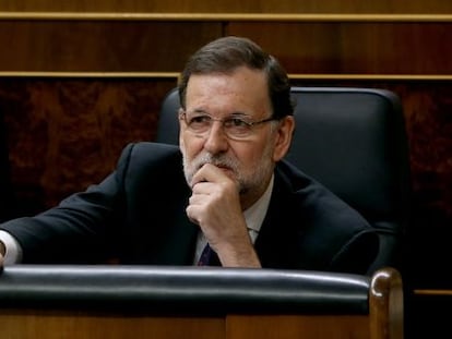 El presidente del Gobierno,  Mariano Rajoy