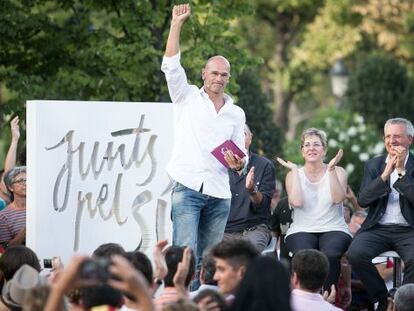 Ra&uuml;l Romeva, candidato de la lista independentista Junts pel S&iacute;.