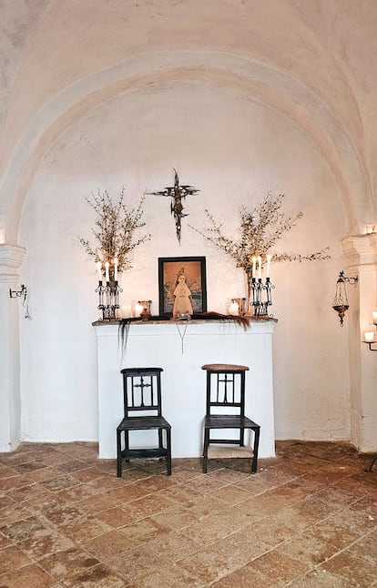 La antigua capilla del cortijo reconvertido en el hotel Trasierra.