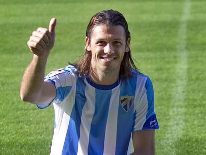 Demichelis en su presentación ayer.