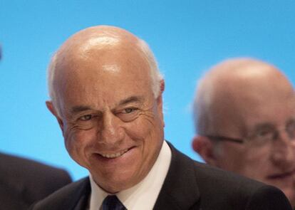 El presidente del BBVA, Francisco González, en marzo de este año en Bilbao