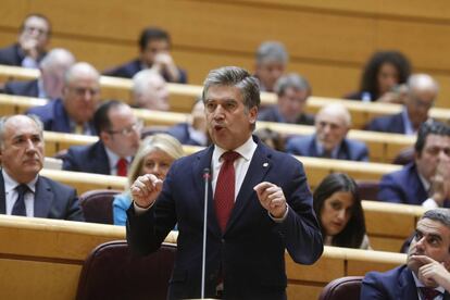 El portavoz del PP en el Senado, Ignacio Cosido, en una intervención en el pleno.