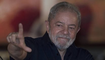 Lula en la apertura del congreso de agricultores este lunes.