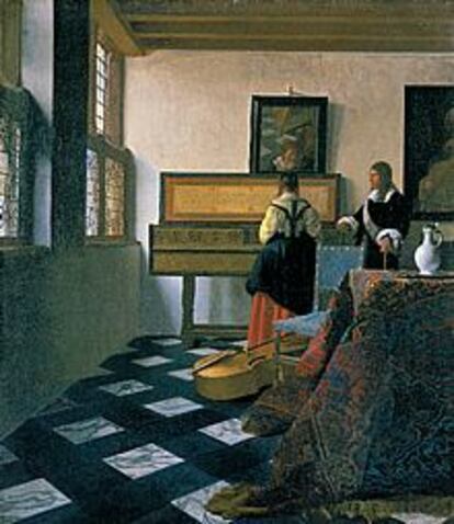 <i>Lady at the virginal with a gentleman</i> (1662-1665), de Vermeer, de la colección real británica.