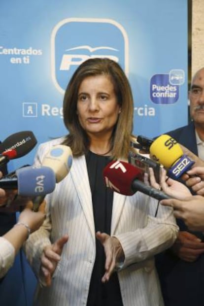 La ministra de Empleo y Seguridad Social, Fátima Bañez.