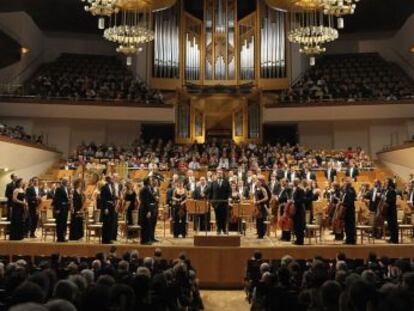 La Orquesta Nacional de Espa&ntilde;a, en una actuaci&oacute;n en 2011.