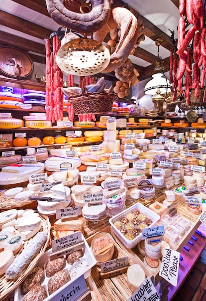 The interior of Diksmuids Boterhuis, a classic grocery store in the Belgian city.