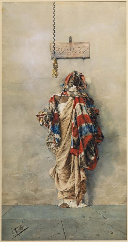'Un lladre', una altra de les obres orientalitzants de Fabrés, pintada el 1901.