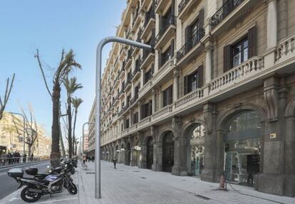Perspectiva d’una façana de la Diagonal, d’Eusebi Bona, entre Aribau i Muntaner.