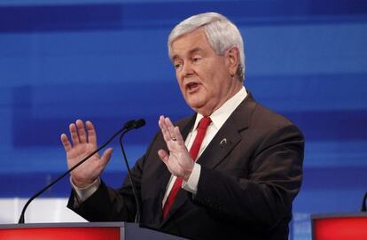 El aspirante a candidato republicano, Newt Gingrich.