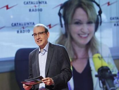 El periodista Antoni Bassas en la Marató de TV3 contra la pobresa.
