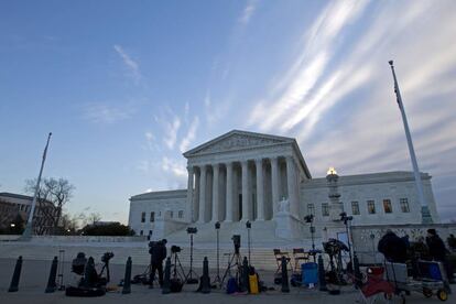 La sede del Tribunal Supremo, en Washington, a principios de febrero