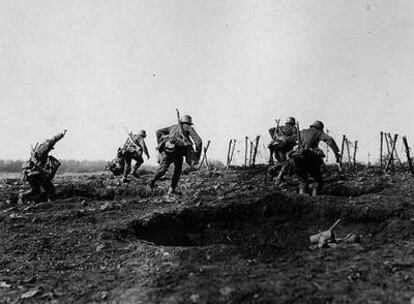 Imagen de la Primera Guerra Mundial de la exposición <i>La Gran Guerra en imágenes 1914-1918,</i> en el Museu d'Història de Catalunya (hasta el 2 de marzo).