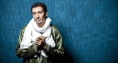 El cantante  y guitarrista Bombino.