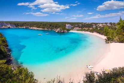 Cala Galdana, en la isla de Menorca.