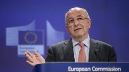 El comisario de la Unión Europea, Joaquín Almunia.