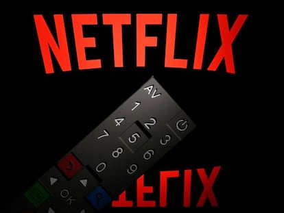 Logo de Netflix tomado en abril en París. 