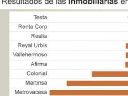 Resultados de las inmobiliarias en 2009