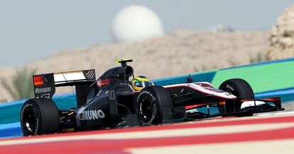 Bruno Senna, en un entrenamiento de HRT.