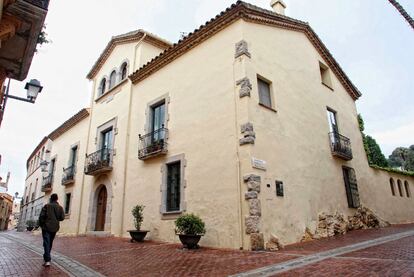 La casa que ha vendido la familia Prenafeta, en el centro de Begur.