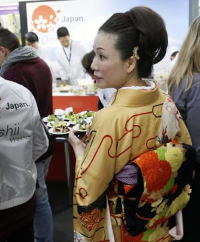 Comida japonesa en la inauguración de Madrid Fusión.