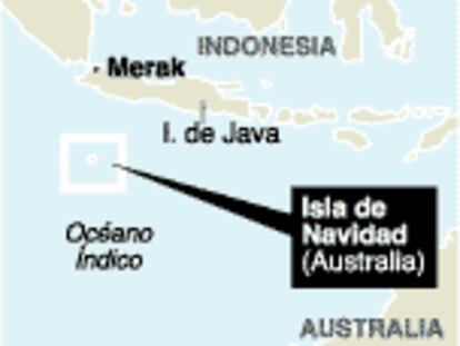 Mapa de situación del conflicto de los refugiados del 'Tampa'.