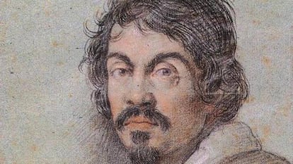 Retrato de Caravaggio dibujado por Ottavio Leoni.