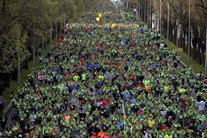 Una carrera popular por la capital, en una imagen de archivo