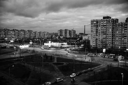 Vista del barrio de Troeschina, en Kiev. Desde hace meses, los toxicómanos se han convertido en víctimas de verdaderas intimidaciones y se les obliga a trabajar para redimirse