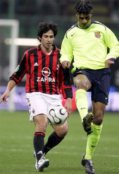 Rijkaard (derecha) y Albertini, durante el partido