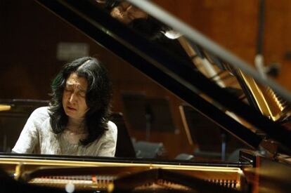 La pianista japonesa Mitsuko Uchida (Tokio, 1948).