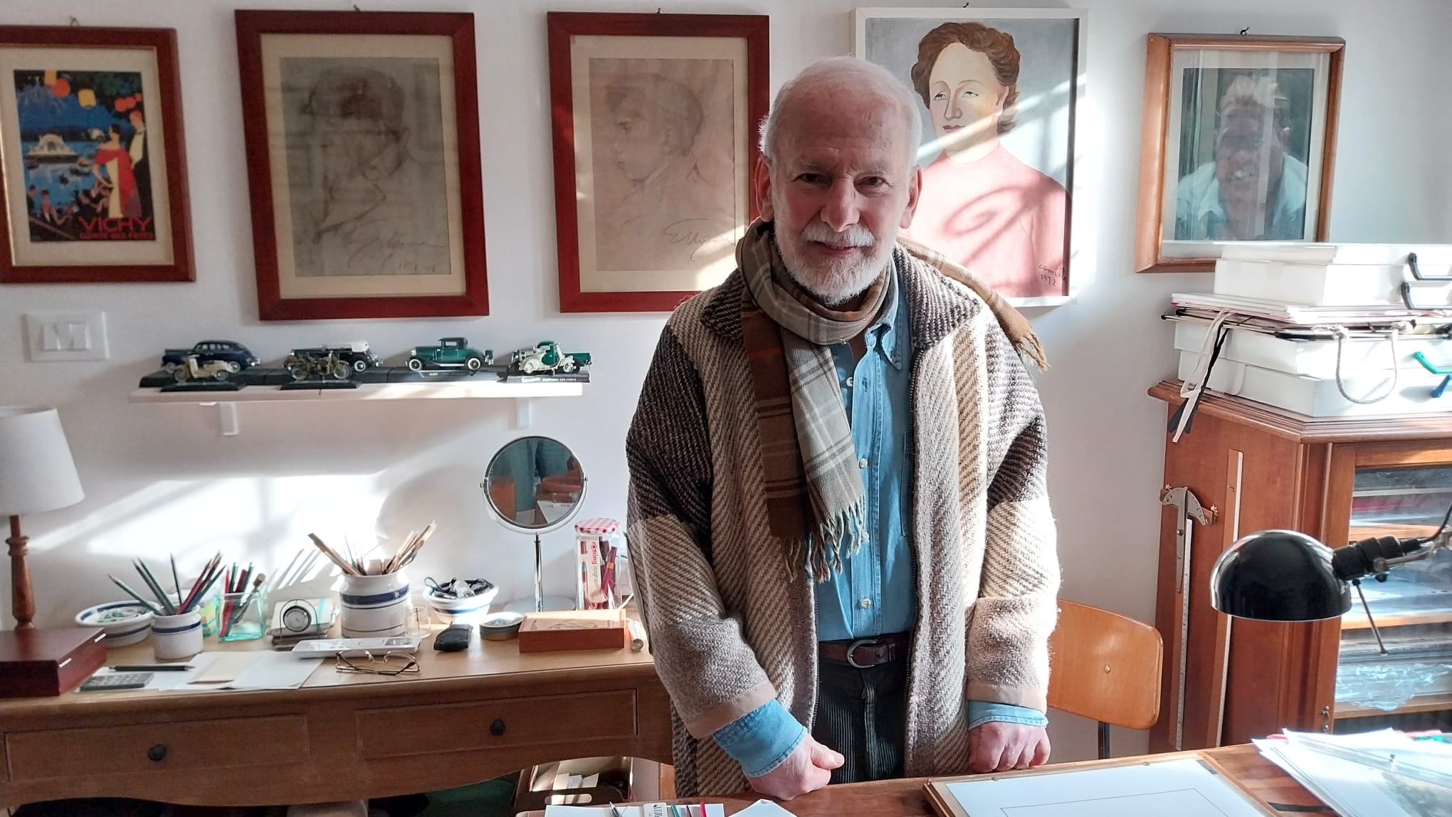 Vittorio Giardino, en su estudio en Bolonia.