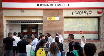 Escritório de emprego em Collado Villalba, Madri.